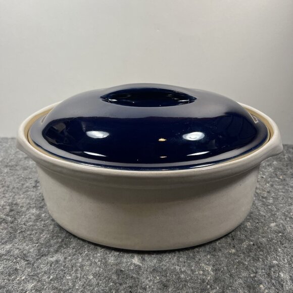 Denby Oval Stoneware Ceramic ~3.5qt  Ovenware Dish England w/ Lid  11-1/2"x7" - Picture 2 of 10